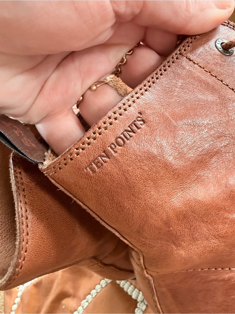 Ten Points Leather Zip Ankle Boot - Picture 5 of 5